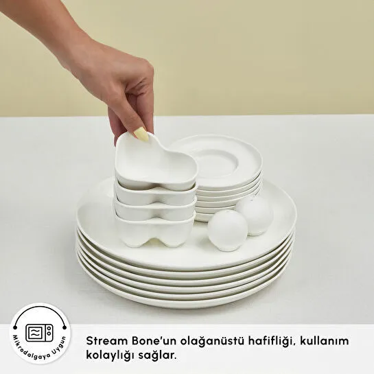 Karaca Stream Bone Salsa 34 Parça 6 Kişilik Kahvaltı Takımı