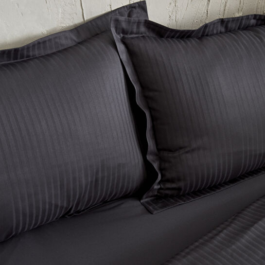 Karaca Home Uniq %100 Pamuk Saten King Size Nevresim Takımı Antrasit