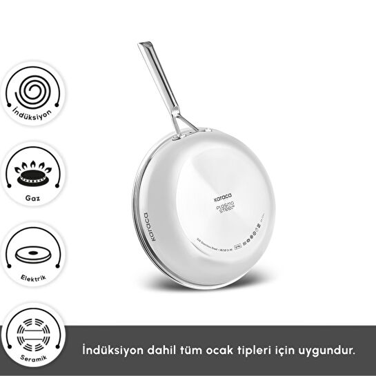 Karaca Plasma Steel 316+ 3Ply Tava 24 cm