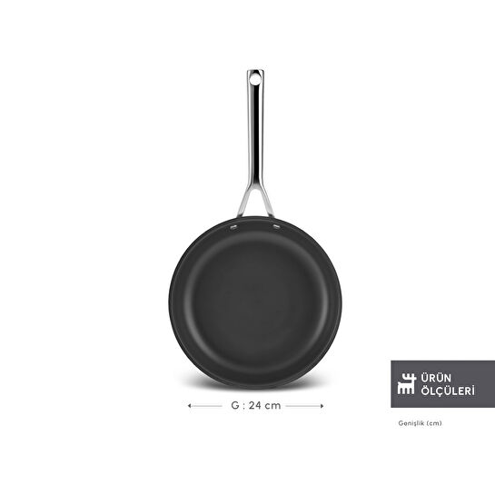 Karaca Plasma Steel 316+ 3Ply Tava 24 cm