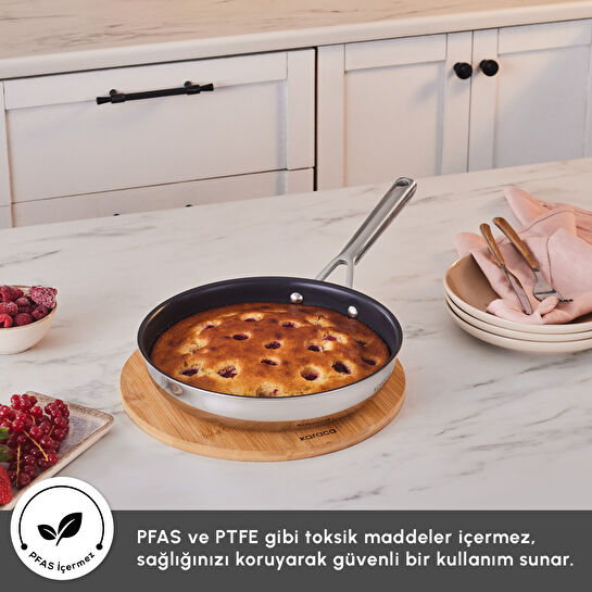 Karaca Plasma Steel 316+ 3Ply Tava 24 cm