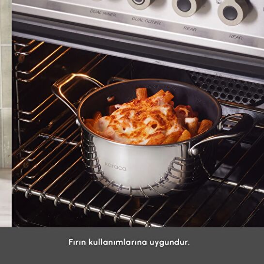 Karaca Plasma Steel 316+ 3Ply Karnıyarık Tencere 26 cm