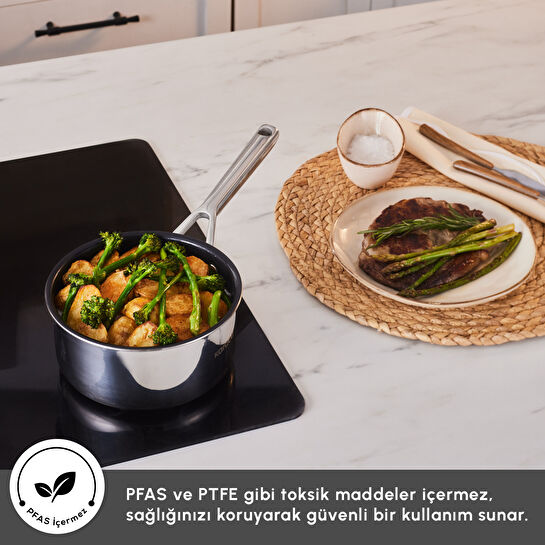 Karaca Plasma Steel 316+ 3Ply Sosluk 18 cm