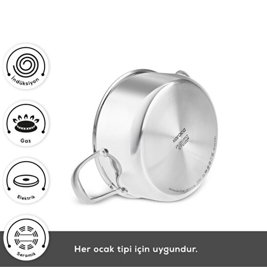 Karaca Plasma Steel 316+ 3Ply 7 Parça Tencere Seti