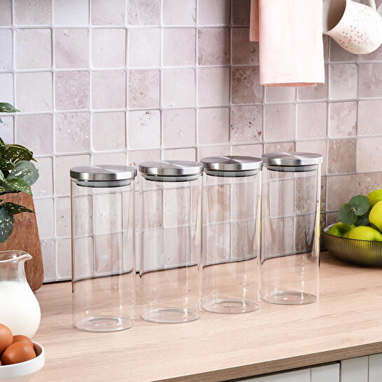 Karaca Lumo 4'lü Cam Saklama Kabı 1600 ml