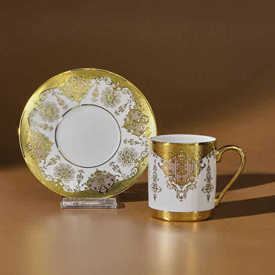 Karaca Azize 6 Kişilik Kahve Fincan Takımı 80 Ml