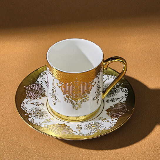 Karaca Azize 6 Kişilik Kahve Fincan Takımı 80 Ml