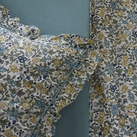 Karaca Home Minay 52 tel %100 Pamuk Çift Kişilik Nevresim Takımı Mavi