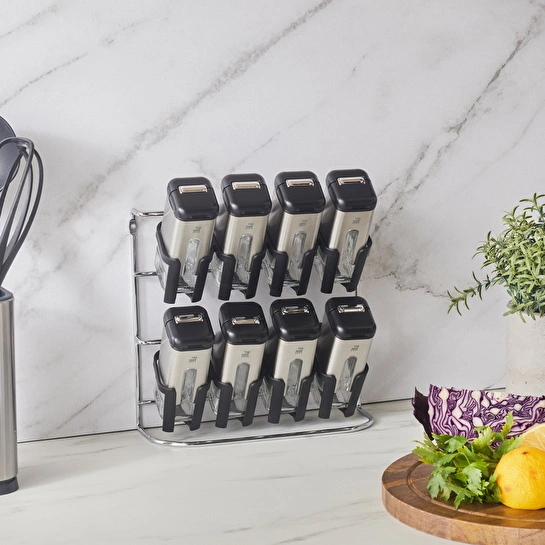 Karaca Shinex Inox 9 Parça Cam Baharat Seti