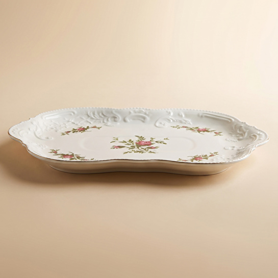 Karaca Vintage Rose Kayık Tabak 35 cm