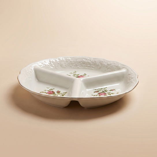 Karaca Vintage Rose Bölmeli Sunumluk 25 cm