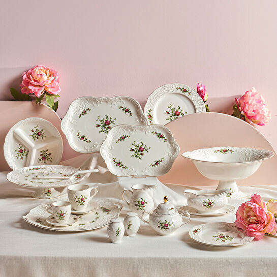 Karaca Vintage Rose Ayaklı Gondol 35 cm