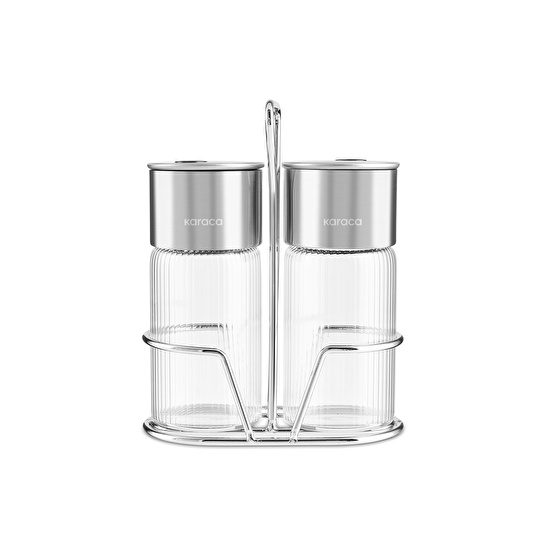 Karaca Ripple 2'li Baharat Takımı Inox