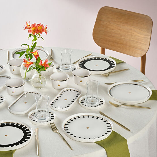 Karaca Stream Bone Kore 28 Parça 6 Kişilik Kahvaltı Takımı