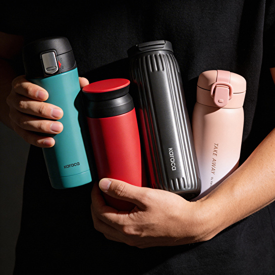 Karaca Rimo Sızdırmaz Çelik Termos 600 ml Antrasit