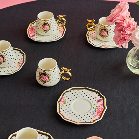 Karaca Şehrazat 6 Kişilik Kahve Fincanı 90 ml