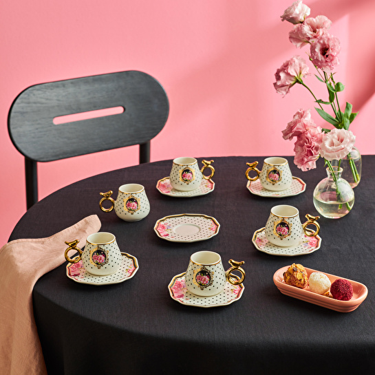 Karaca Şehrazat 6 Kişilik Kahve Fincanı 90 ml