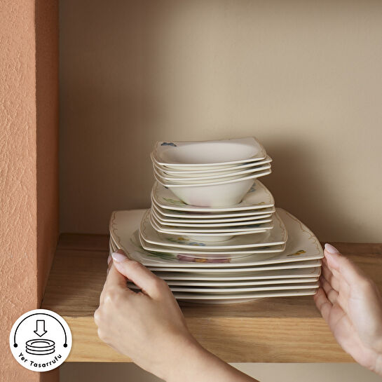 Karaca Forever Bone Velora 26 Parça 6 Kişilik Kahvaltı Takımı