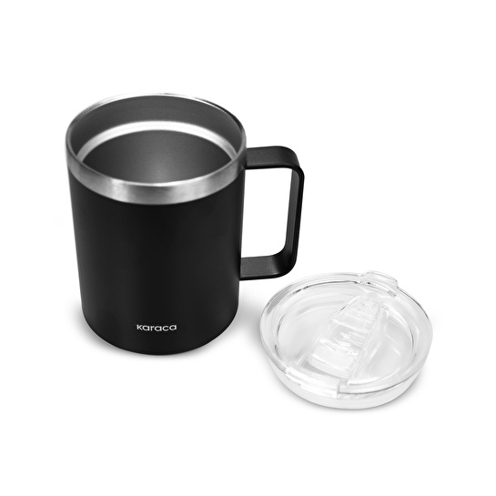 Karaca Thermal Çelik Mug 350 ml Siyah