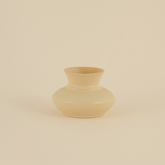Karaca Home Enna Vazo Bej 17x17x12 cm