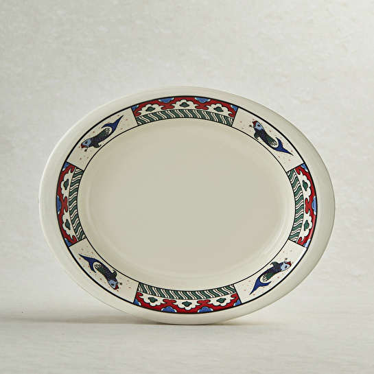 Karaca x Ömür Akkor İznik Balık Fırın Kabı 22 cm