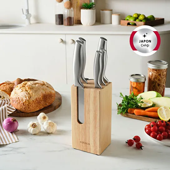 Karaca Samuray Force Japon Çeliği 6 Parça Bıçak Seti