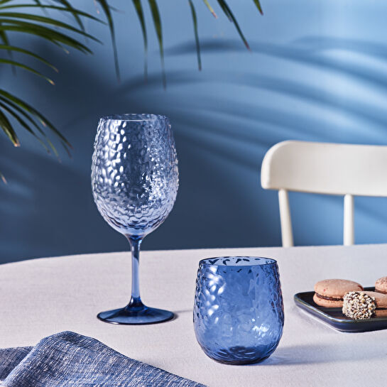 Karaca Amalfi Akrilik Su Bardağı 370 ml Marine Blue