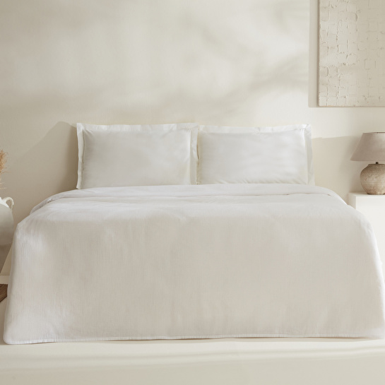 Karaca Home Farel Müslin Çift Kişilik Pike Beyaz