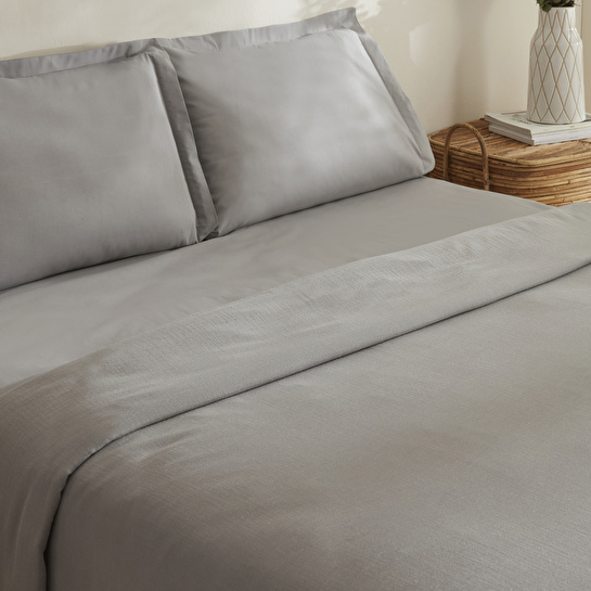 Karaca Home Farel Müslin Çift Kişilik Pike Açık Gri