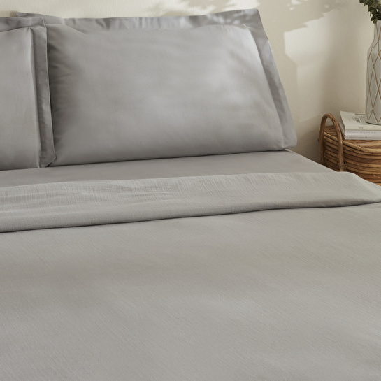 Karaca Home Farel Müslin Çift Kişilik Pike Açık Gri