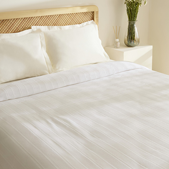 Karaca Home Verona %100 Pamuk Çift Kişilik Pike Beyaz