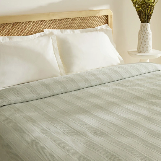 Karaca Home Verona %100 Pamuk Çift Kişilik Pike Adaçayı