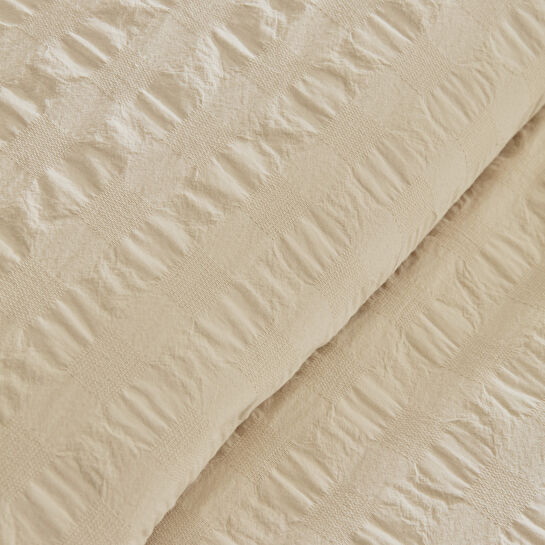 Karaca Home Perla Gofre %100 Pamuk Çift Kişilik Nevresim Takımı Bej