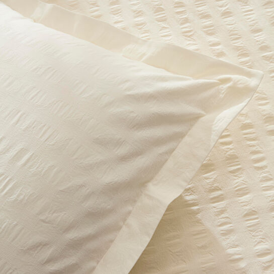 Karaca Home Perla Gofre %100 Pamuk Çift Kişilik Nevresim Takımı Beyaz