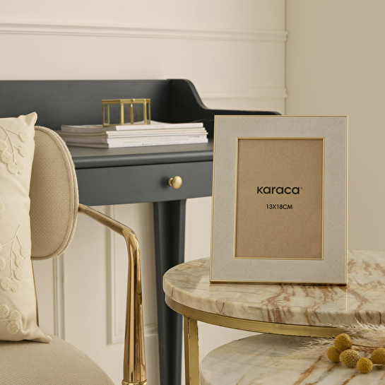 Karaca Home Revel Frame Beige 13x18 cm