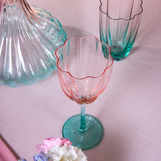 Karaca Judith 25 Parça Bardak Kadeh ve Karaf Seti Renkli