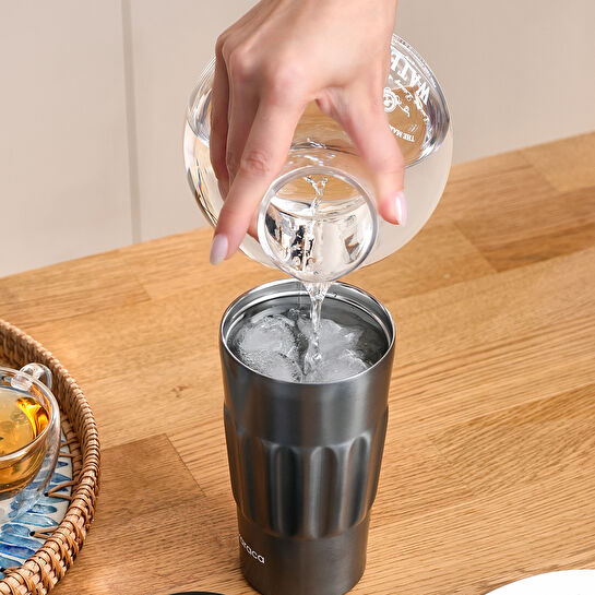 Karaca Antre Çelik Sızdırmaz Termos 500 ml Antrasit