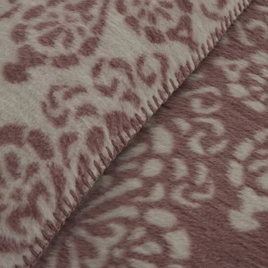 Karaca Home Elvira Tek Kişilik Akrilik Battaniye Mürdüm