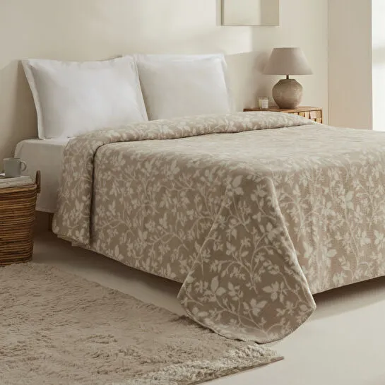 Karaca Home Cintia Çift Kişilik Akrilik Battaniye Sütlü Kahve