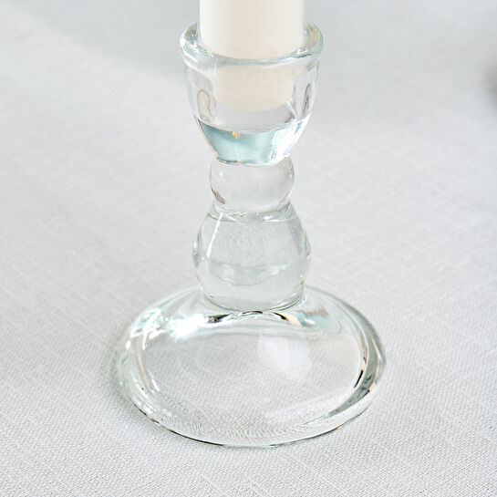 Karaca Marine Cam Şamdan Şeffaf 6,5 x 6,5 x 9 cm