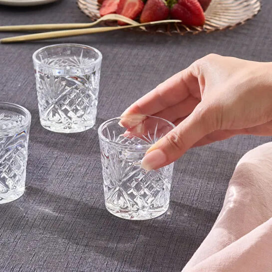 Karaca Melodia 6'lı Kahve Yanı Bardağı Şeffaf