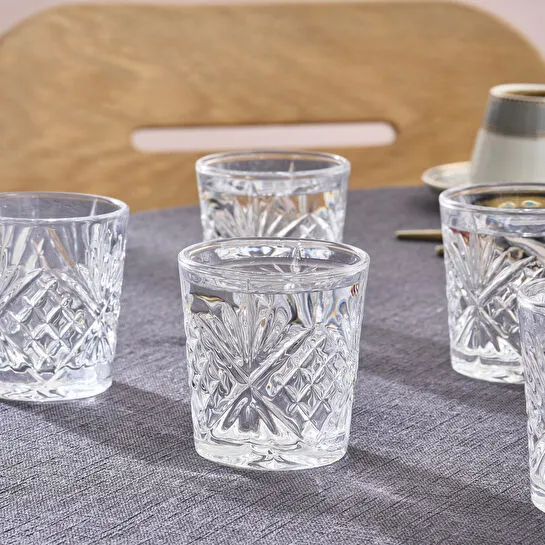 Karaca Melodia 6'lı Kahve Yanı Bardağı Şeffaf