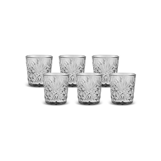 Karaca Melodia 6'lı Kahve Yanı Bardağı Antrasit 100 ml