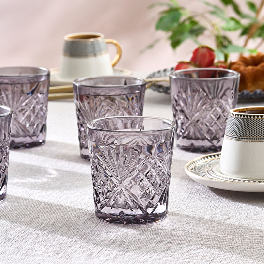 Karaca Melodia 6'lı Kahve Yanı Bardağı Antrasit 100 ml