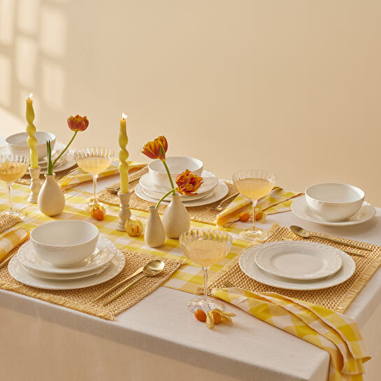 Karaca Forever Bone Nate 24 Parça 6 Kişilik Yemek Takımı