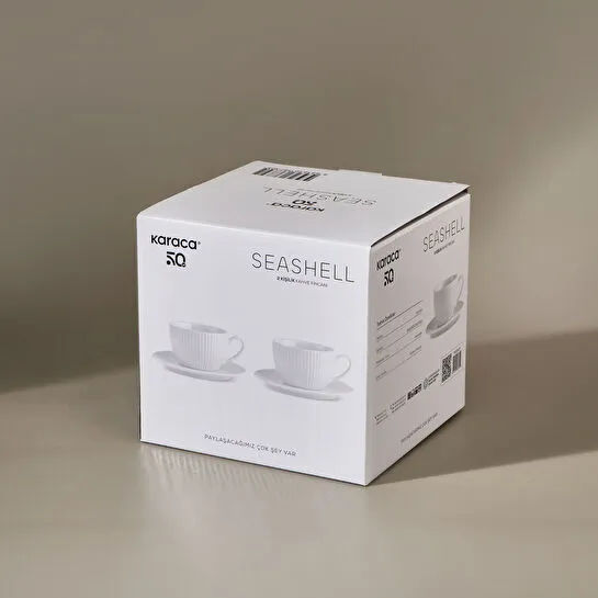 Karaca Seashell 2 Kişilik Kahve Fincan Takımı 100 ml