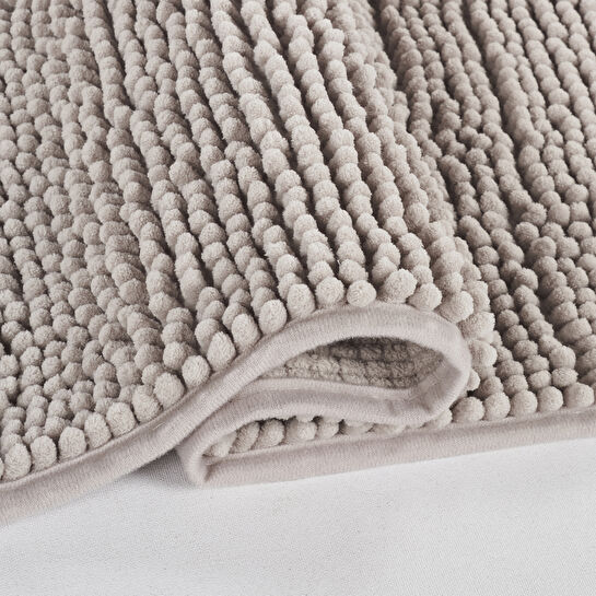 Kaşmir Home Soft Makarna Banyo Paspas Gri 60x100 cm