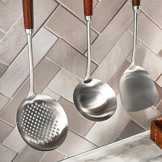 Karaca Pro Master 3 Parça Meşe Ağacı Servis Seti