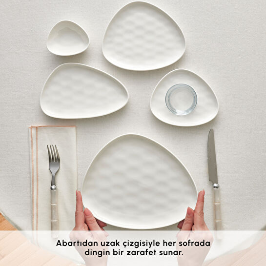 Karaca Forever Bone Orla 26 Parça 6 Kişilik Kahvaltı Takımı