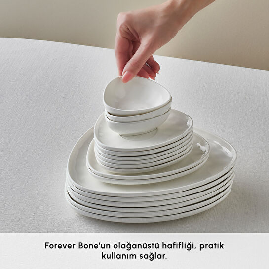 Karaca Forever Bone Orla 26 Parça 6 Kişilik Kahvaltı Takımı